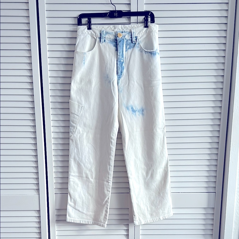 R.G Kane Straight Leg Bleach Out Jeans Size 8 - So Cool